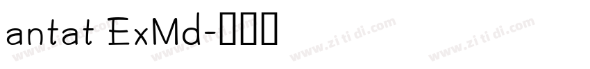 antat ExMd字体转换